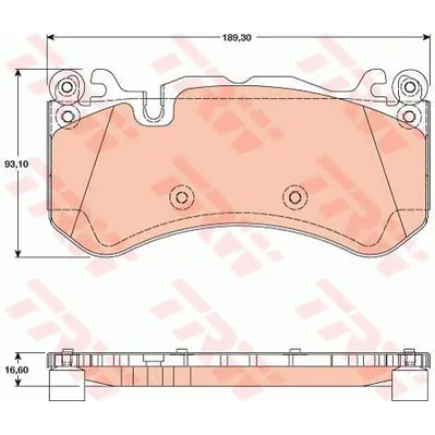 Колодки передние MB W166/W212/W221 all AMG TRW GDB1734