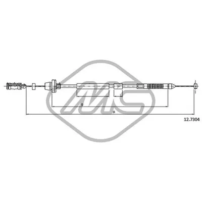 Трос газа FIAT PALIO 1,2 – SIENA 1,2 Metalcaucho 81563