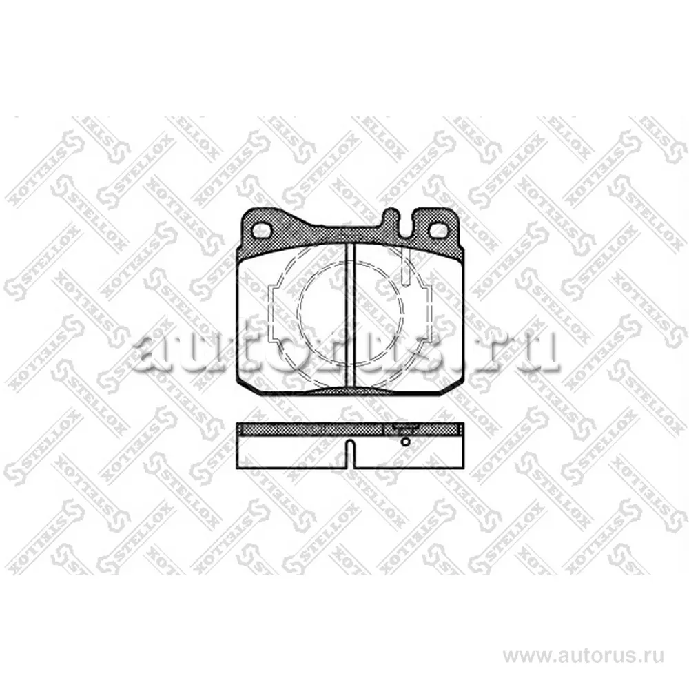 Колодки дисковые п. MB W123 2.0-3.0D/TD 79-85/W126 a STELLOX 021 040-SX
