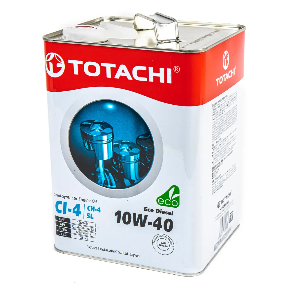 Масло моторное TOTACHI Eco Diesel 10W-40 полусинтетическое 6 л 4562374690530