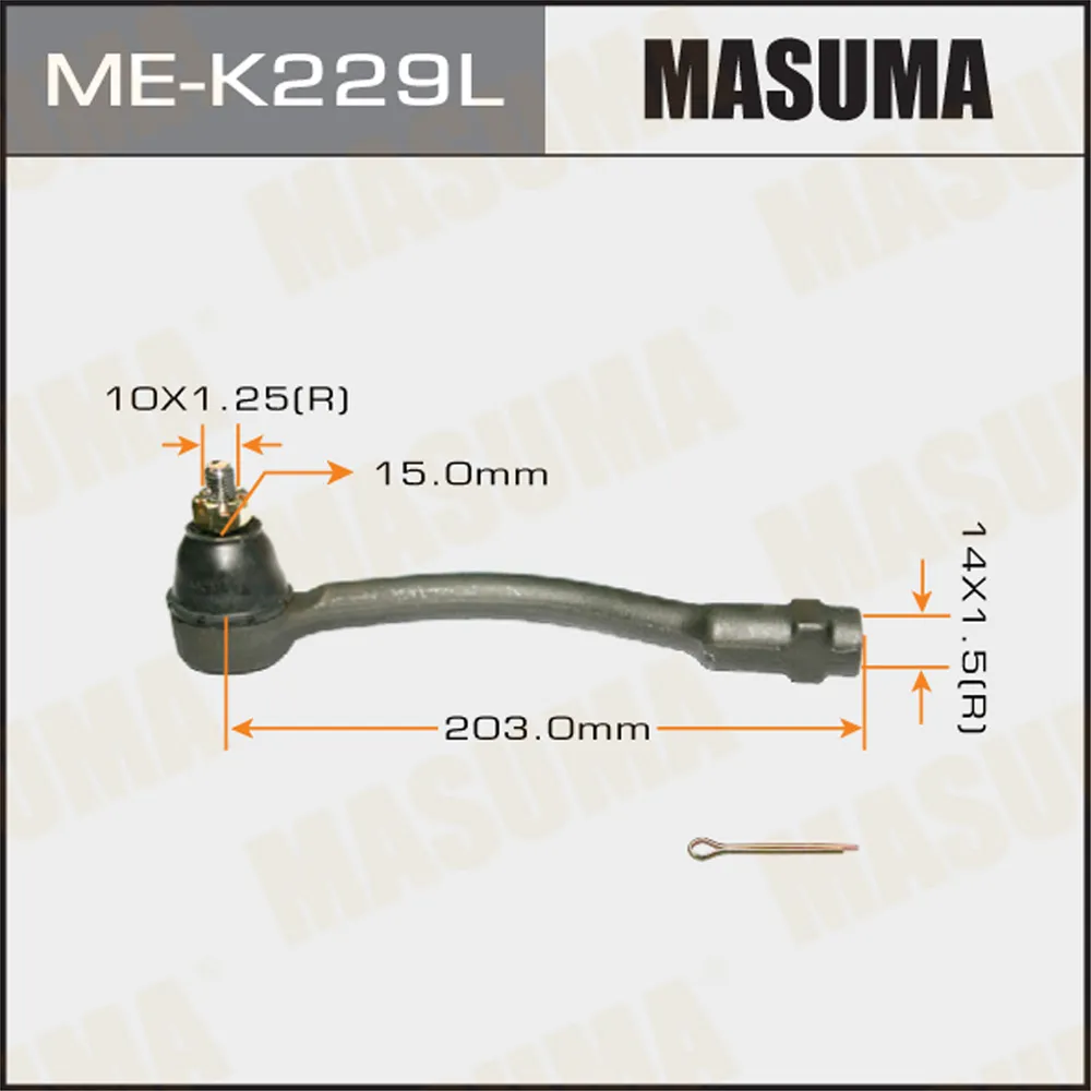 Наконечник рулевой L HYUNDAI ACCENT IV MASUMA ME-K229L
