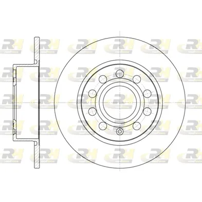 Диск тормозной задний [255X10] 5 отверстий ROADHOUSE 664900
