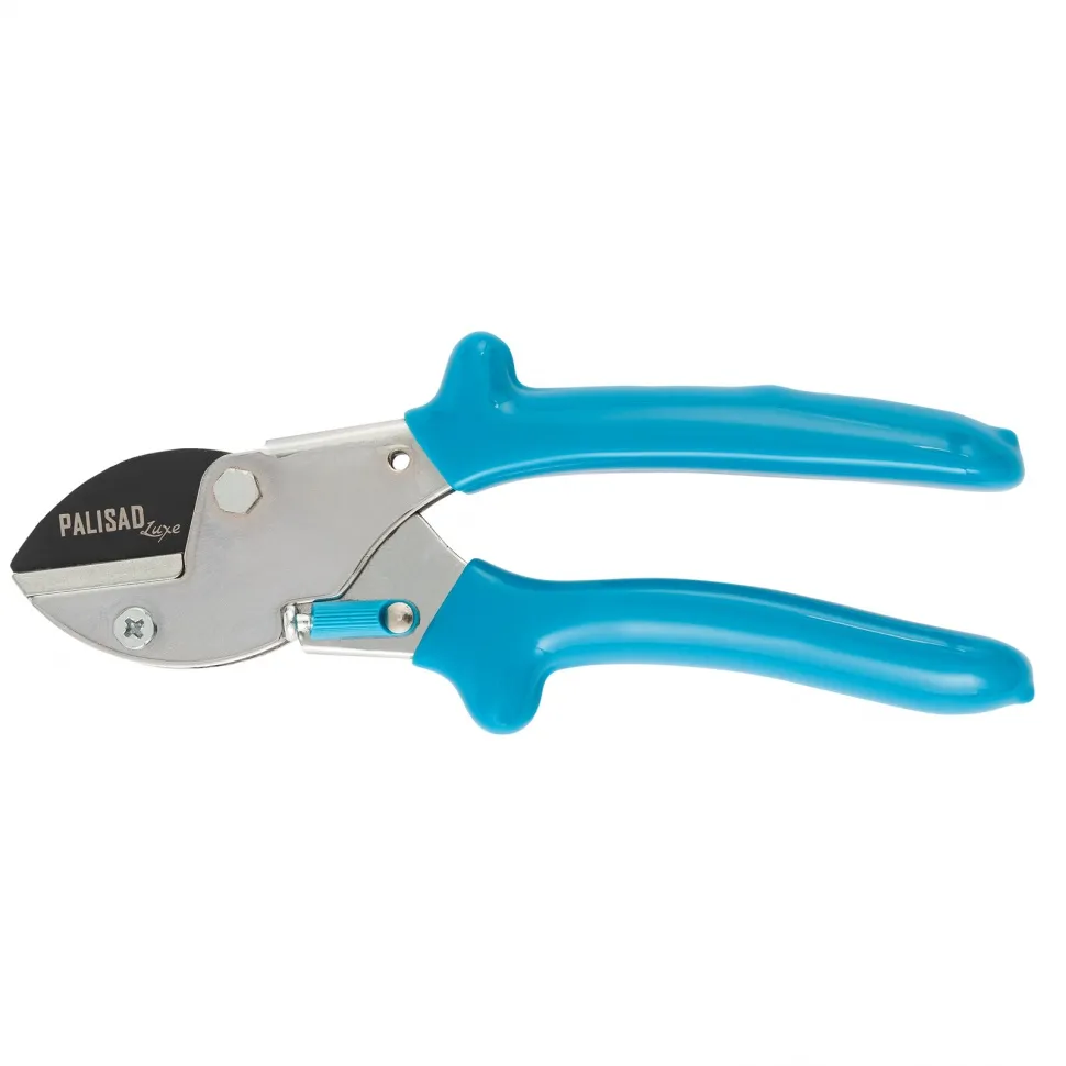 Секатор с наковальней, 170 мм, усиленный, рукоятки в ПВХ-оболочке, LUXE Palisad PALISAD 605235
