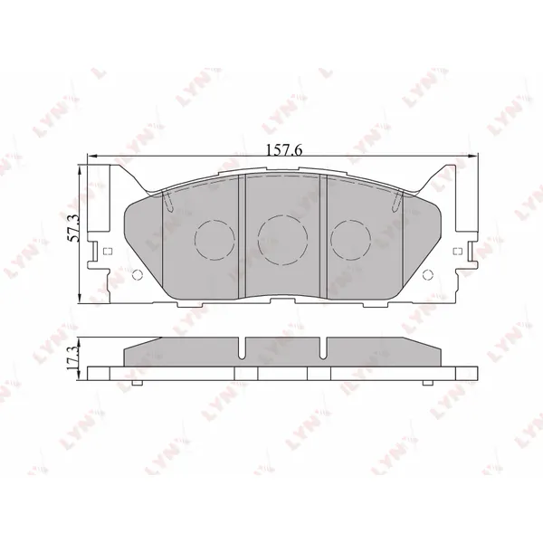 Колодки передние LYNXauto BD-7530