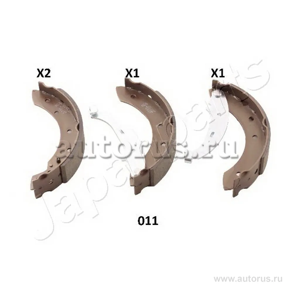 Колодки барабанные RENAULT Logan/Sandero /ABS+ (203x38mm) JAPANPARTS GF-011AF
