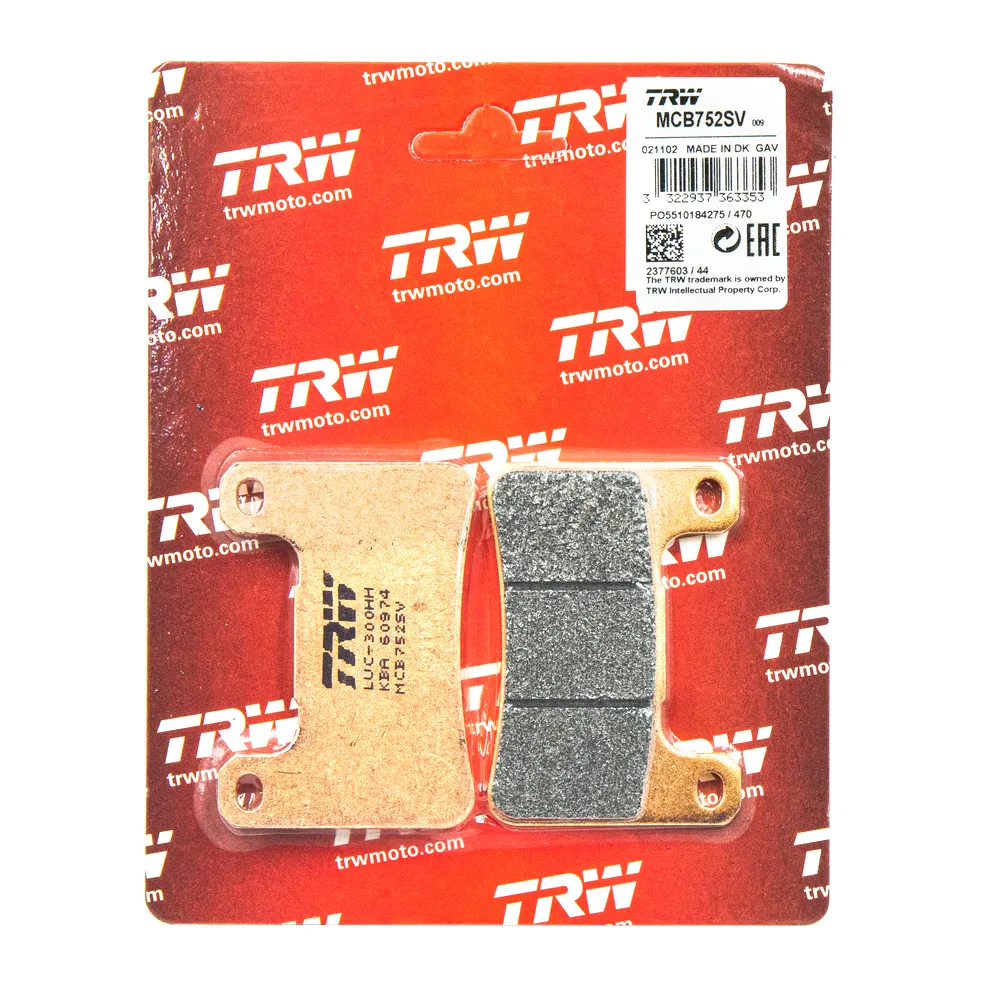 Колодки передние MOTO HONDA/SUZUKI/KAWASAKI TRW MCB752SV