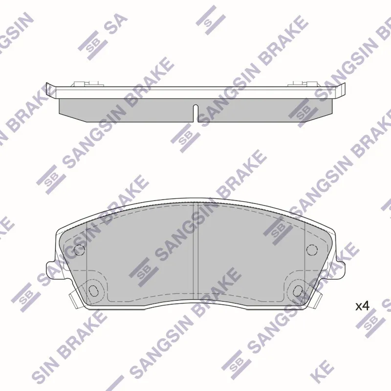 Колодки тормозные передние SANGSIN BRAKE SP1507