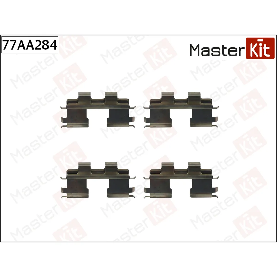 Комплект установочный тормозных колодок Hyundai GETZ (TB) 2002 - 2010 MASTERKIT 77AA284