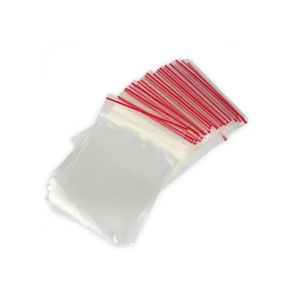 Пакеты с замком Zip Lock, ПВД размер 7 х 10 см, 35 кмк (уп. 100 шт) REXANT 09-7007