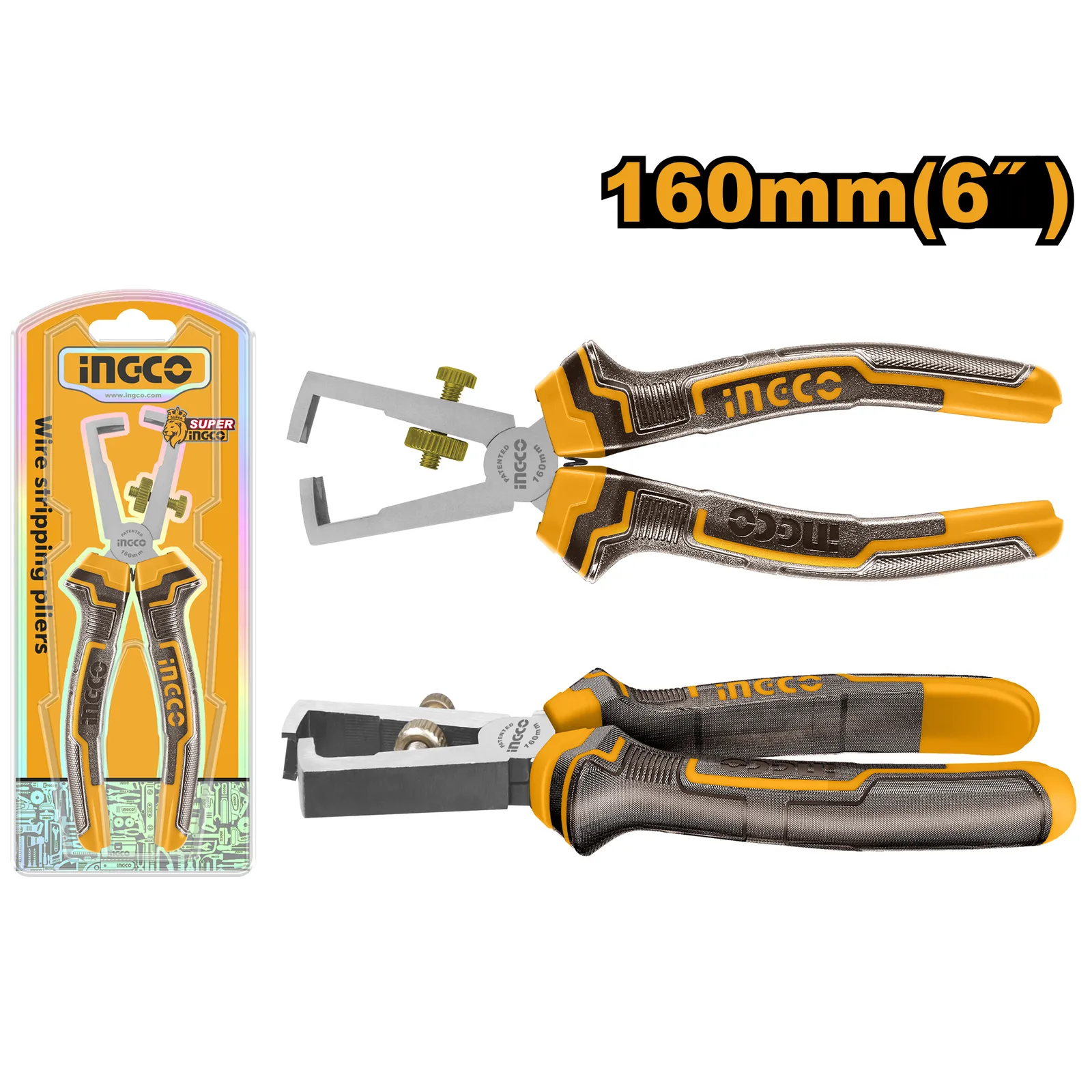 Клещи для снятия изоляции 160 мм INGCO HWSP08168