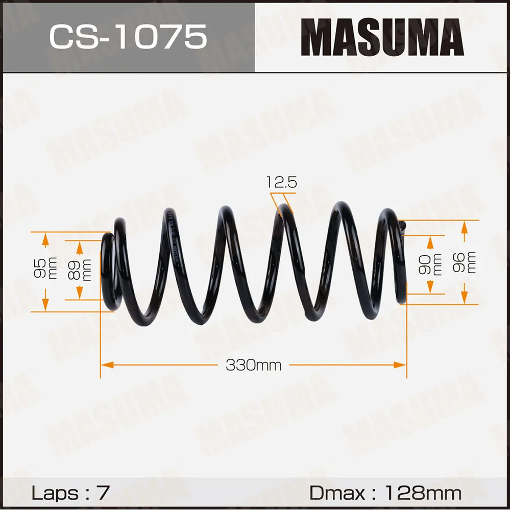 Пружина задняя TOYOTA AURIS MASUMA CS-1075