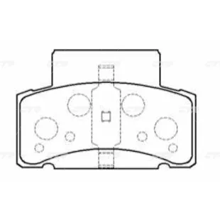 Тормозные колодки CTR CKG-7