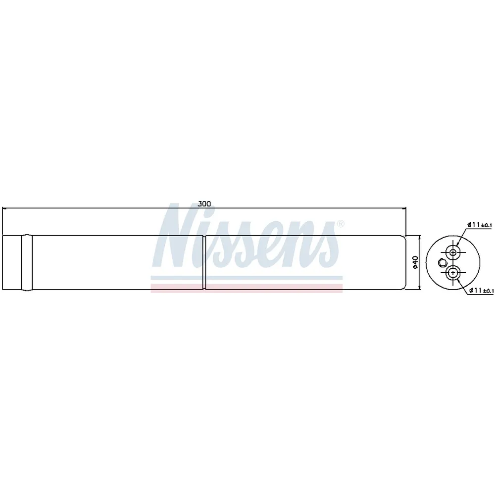 Осушитель кондиционера VW CRAFTER 30-35 06-, CRAFTER 30-50 06-, MERCEDES-BENZ SPRINTER 06-, SPRINTER NISSENS 95442