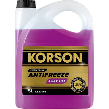 Антифриз KORSON ASIA Р-ОАТ готовый -36 фиолетовый 5 л KS20093