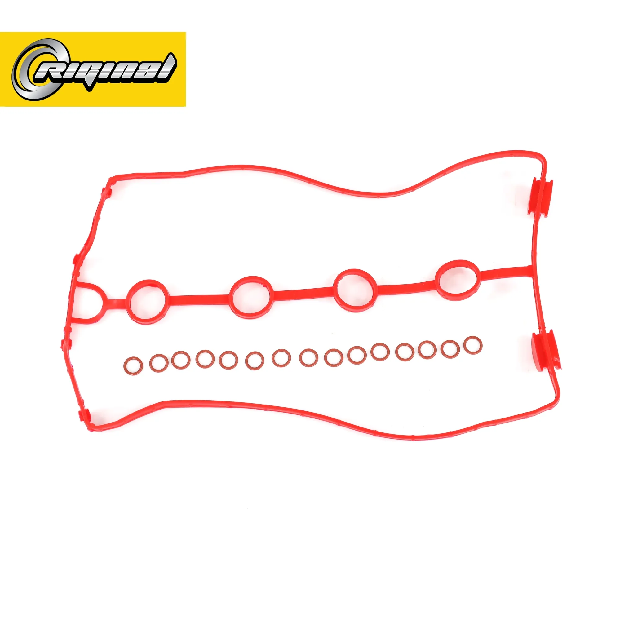 Прокладка клапанной крышки с кольцами кл. крышки GM Opel/Daewoo Nexia/Chevrolet (силикон) Riginal RG96353002/96353007