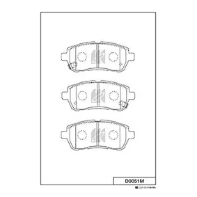 Колодки тормозные передние KASHIYAMA D0051M