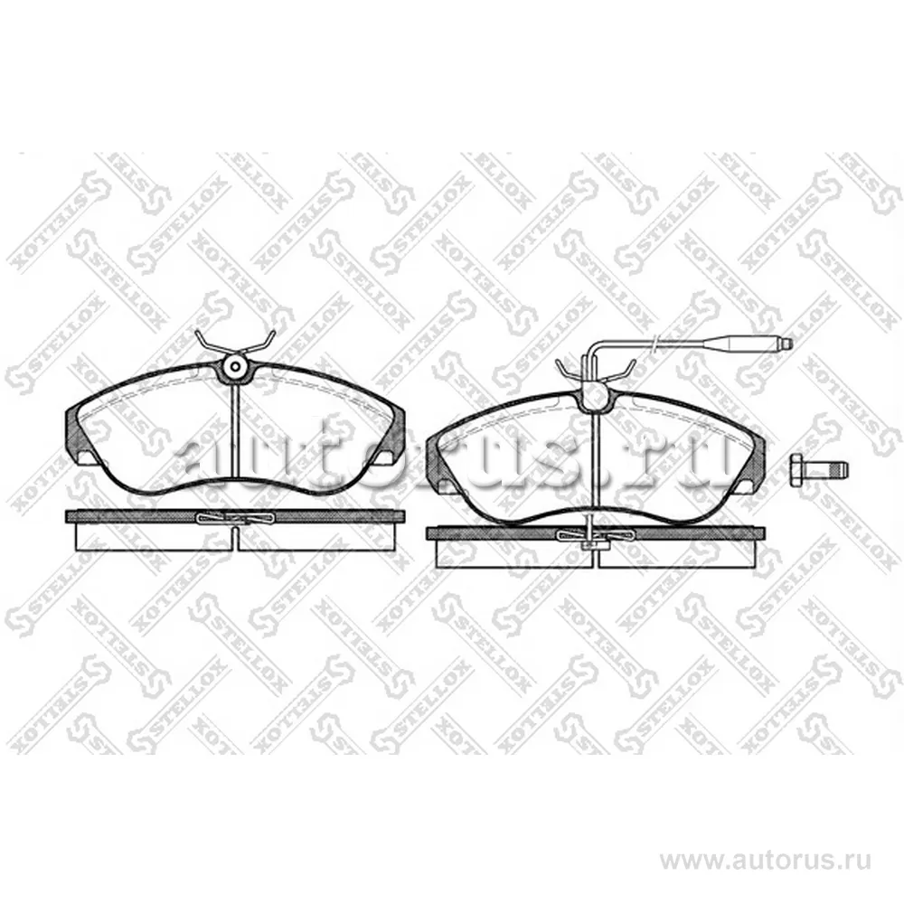 Колодки дисковые п. Fiat Ducato, Citroen Jumper 2.0- STELLOX 498 002-SX