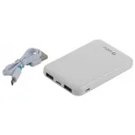 Портативный зарядник Power Bank 5000 mAh белые (50/3000) INTRO PB600 Б0046319