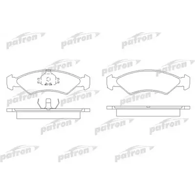 Колодки тормозные дисковые передн FORD: FIESTA II 83-89, FIESTA фургон 83-89 PATRON PBP365