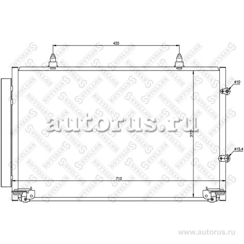 Радиатор кондиционера Toyota Camr STELLOX 10-45152-SX
