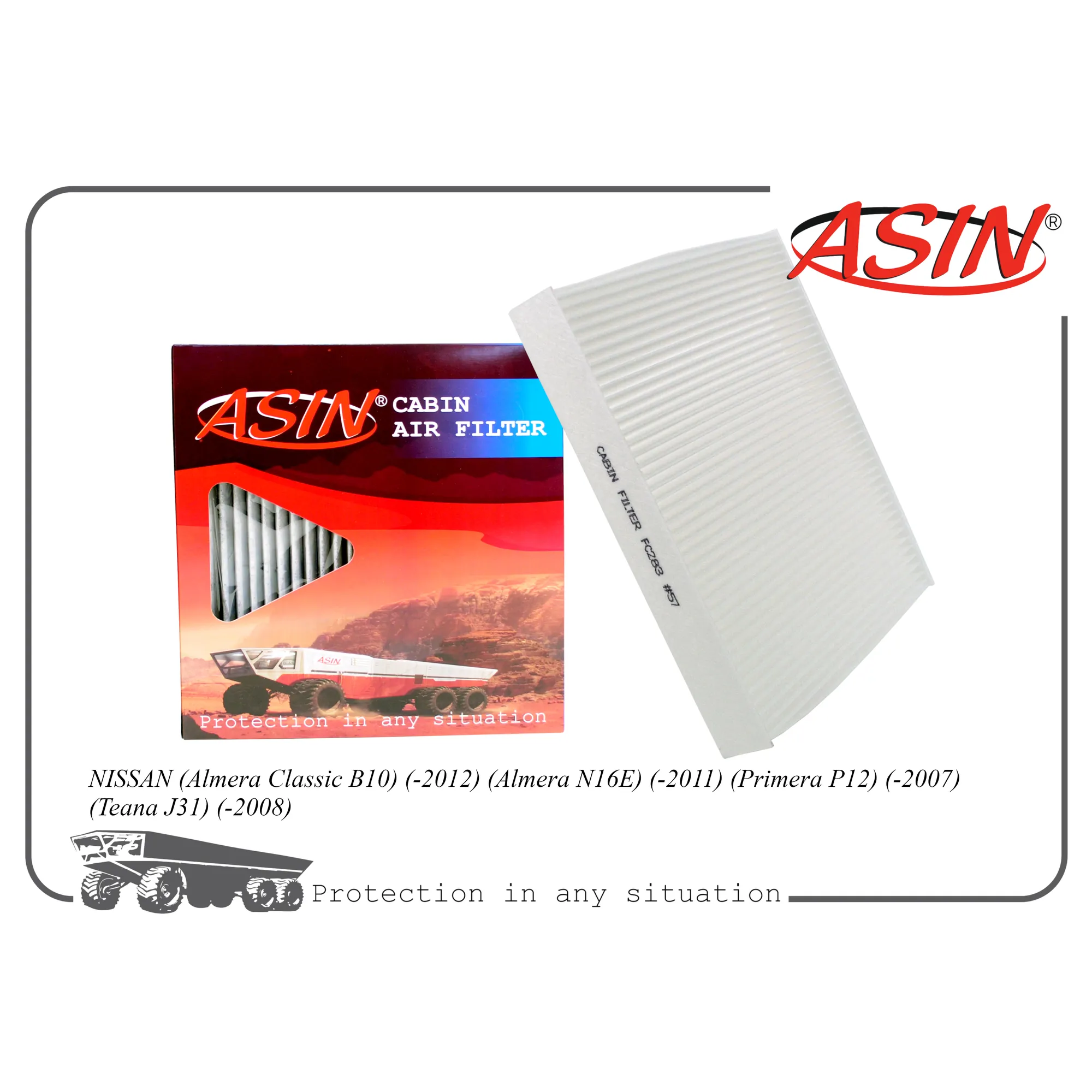 Фильтр салонный 27891-BM401-KE/ASIN.FC283 ASIN ASINFC283