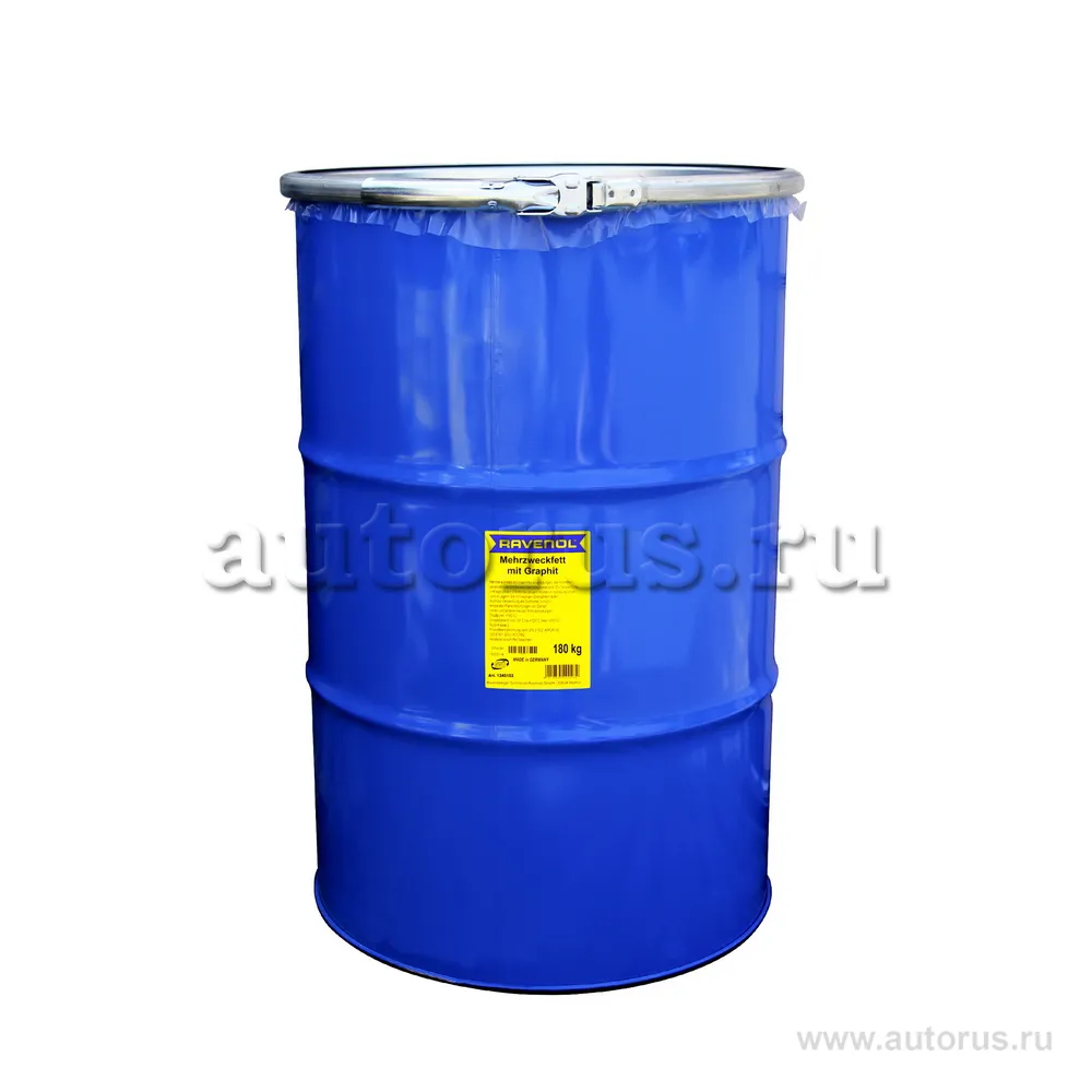 Смазка пластичная с графитом RAVENOL Mehrzweckfett m. Graphit 180 кг Ravenol 1340102-180