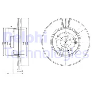 Диск тормозной MB DELPHI BG2772