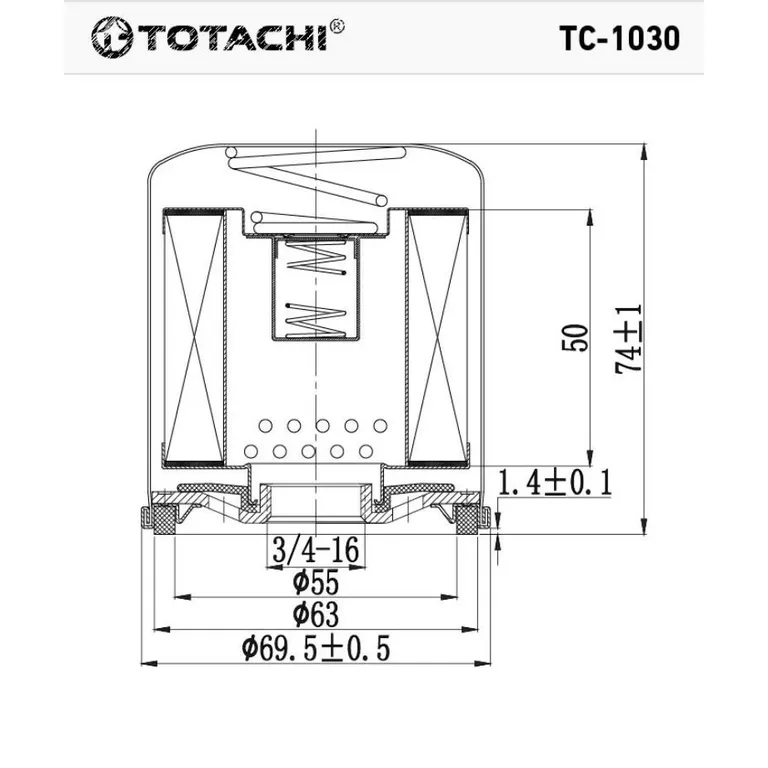 Фильтр масляный TOTACHI TC-1030 C-110 90915-03001 MANN W 68/3 TOTACHI TC-1030