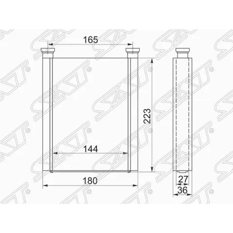 Радиатор отопителя салона TOYOTA COROLLA/SPACIO #ZE120 00-06/AVENSIS #T250 03-08/WILL VS #ZE12# 01-0
