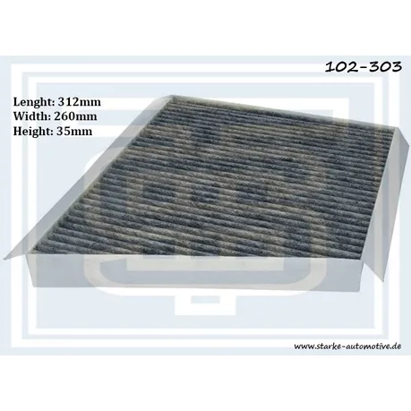 Фильтр салона MER W211 carbon STARKE 102-303