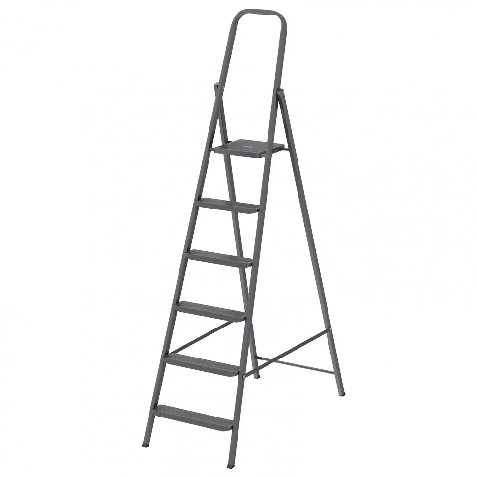 Стремянка 6 ступеней, компактная, стальная СИБРТЕХ 97946