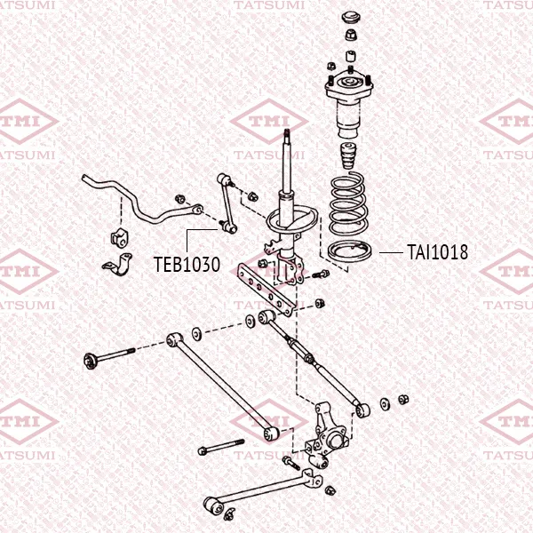 Тяга стабилизатора задняя LR TATSUMI TEB1030
