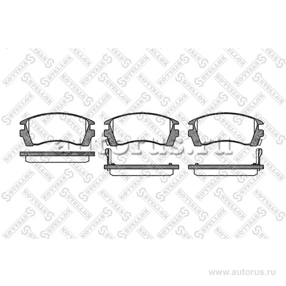 Колодки дисковые п. Nissan Sunny 1.4/1.6/2.0D 91-96/ STELLOX 374 002-SX
