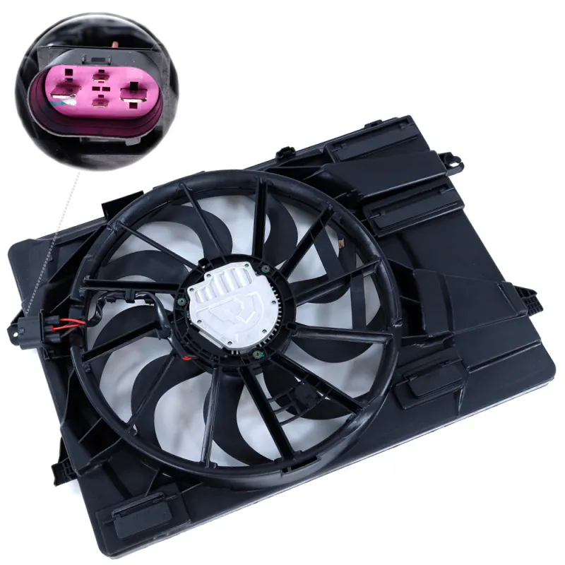 Электровентилятор охлаждения с кожухом для KIA K5 2020- VOLTON VLT1308052