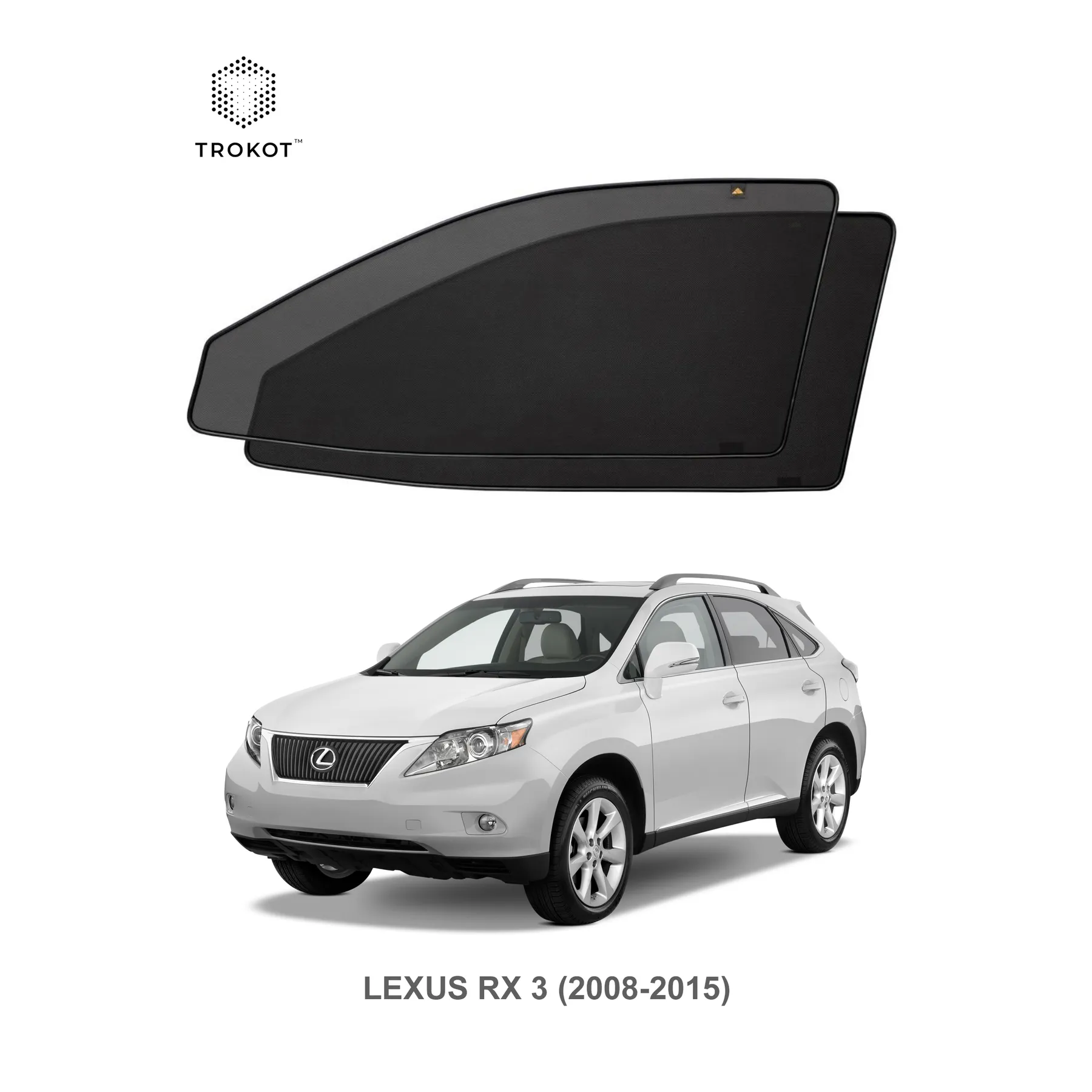 Комплект шторок на передние двери Lexus RX (3) (2008-2015)