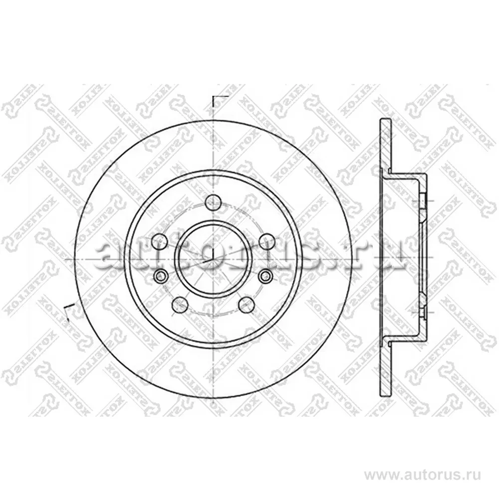 Диск тормозной задний RENAULT LAGUNA 1.8-3.0 92> STELLOX 60203915_SX