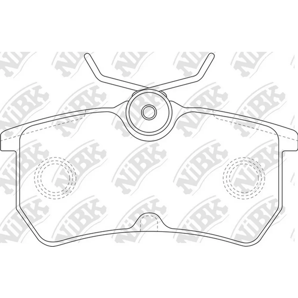 Колодки задние NIBK PN0120