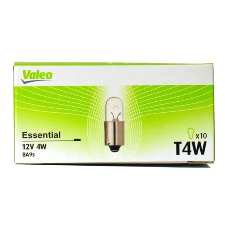 Лампа 12V T4W 4W VALEO 1 шт. картон 032223