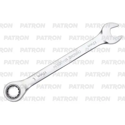 Ключ комбинированный трещоточный, 17 мм PATRON P-75717