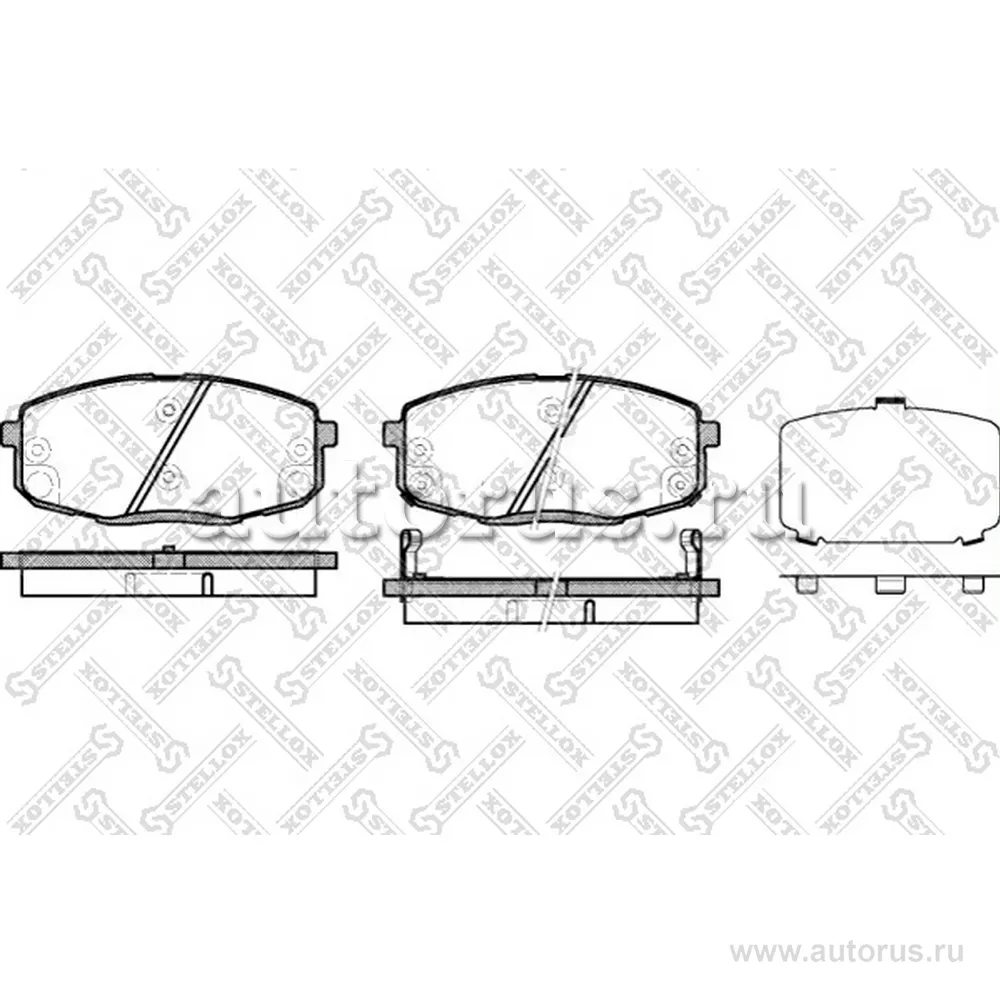 Колодки дисковые п. Hyundai I30, Kia Ceed 1.4i-2.0CRDi 06 STELLOX 001 083B-SX