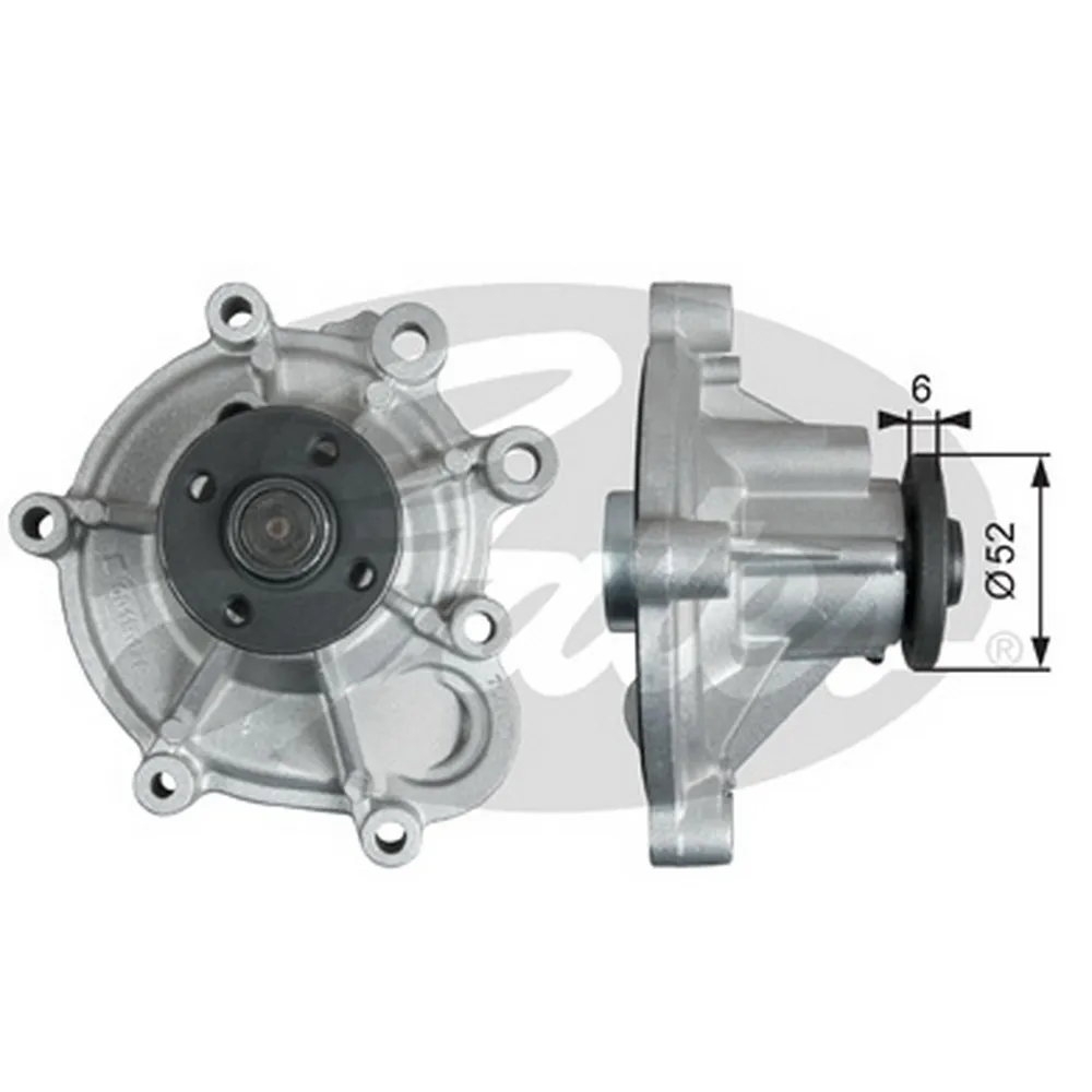 Помпа, водяной насос MB W203/W204/W211 1.8/1.8T mot.271 00-> GATES WP0129