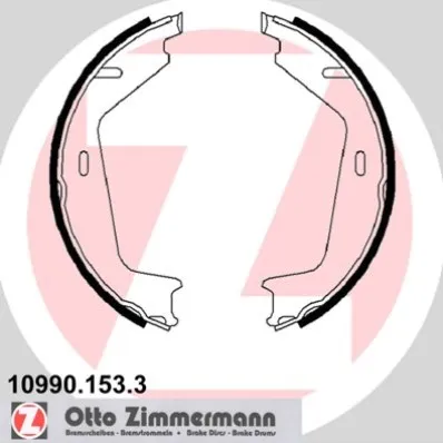 Колодки баpабанные ком-кт BB Volvo ZIMMERMANN 109901533
