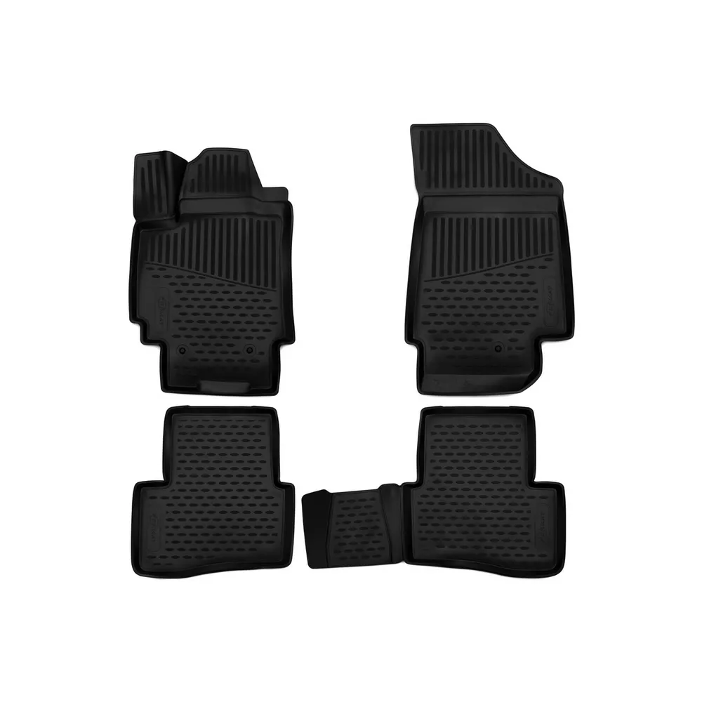 Коврики 3D в салон HYUNDAI Creta, 2016->, 4 шт. (ПУ, повышенная износостойкость) FORMAT FORMAT.3D2063210k