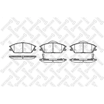 Колодки дисковые п. Hyundai Accent all 00> STELLOX 235022_SX