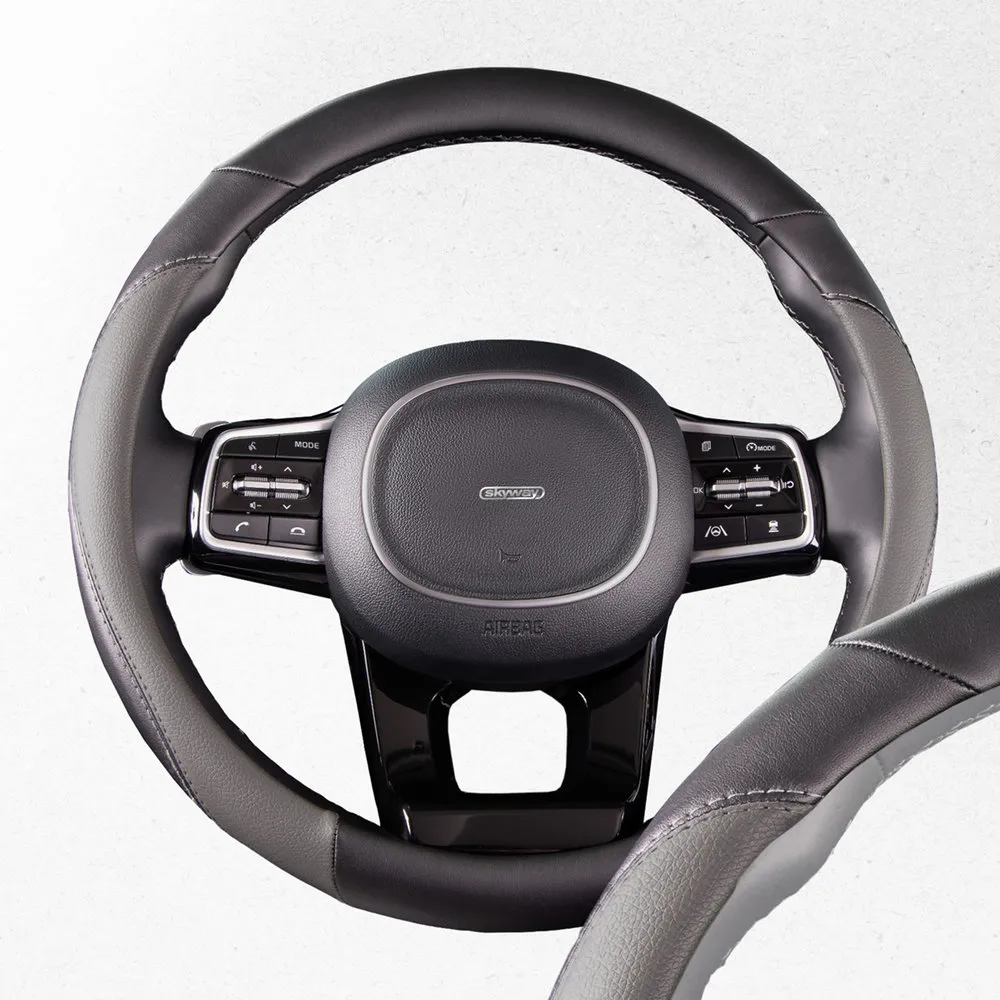 Оплетка SKYWAY Combo-6 M Черно/серая экокожа SKYWAY S01102291