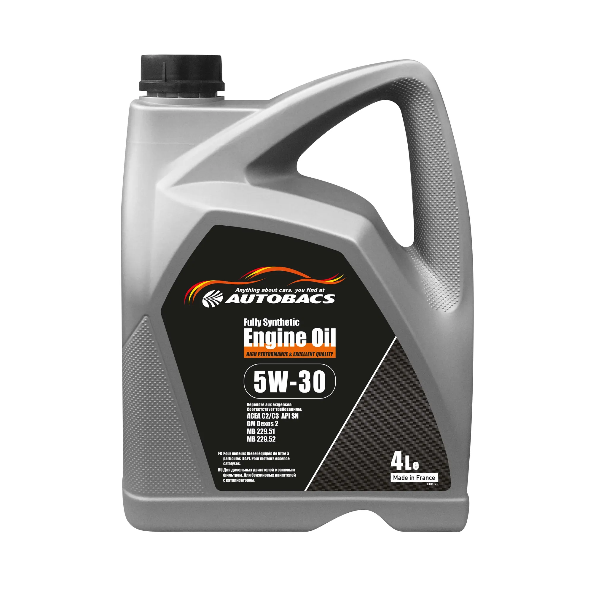 Масло моторное AUTOBACS ENGINE OIL FULLY SYNTHETIC 5W-30 синтетическое 4 л A00032740