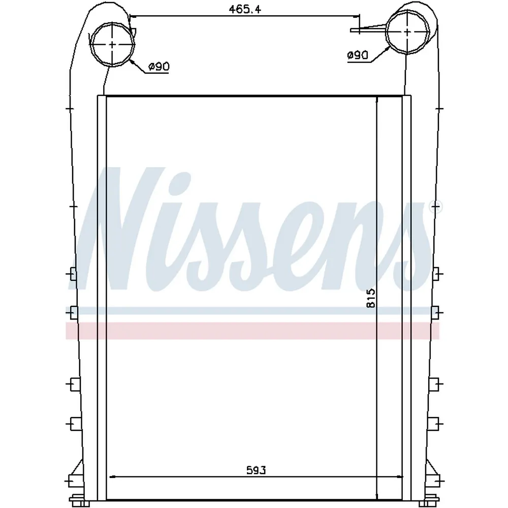 Интеркулер RVI Premium DXI11 NISSENS 97058