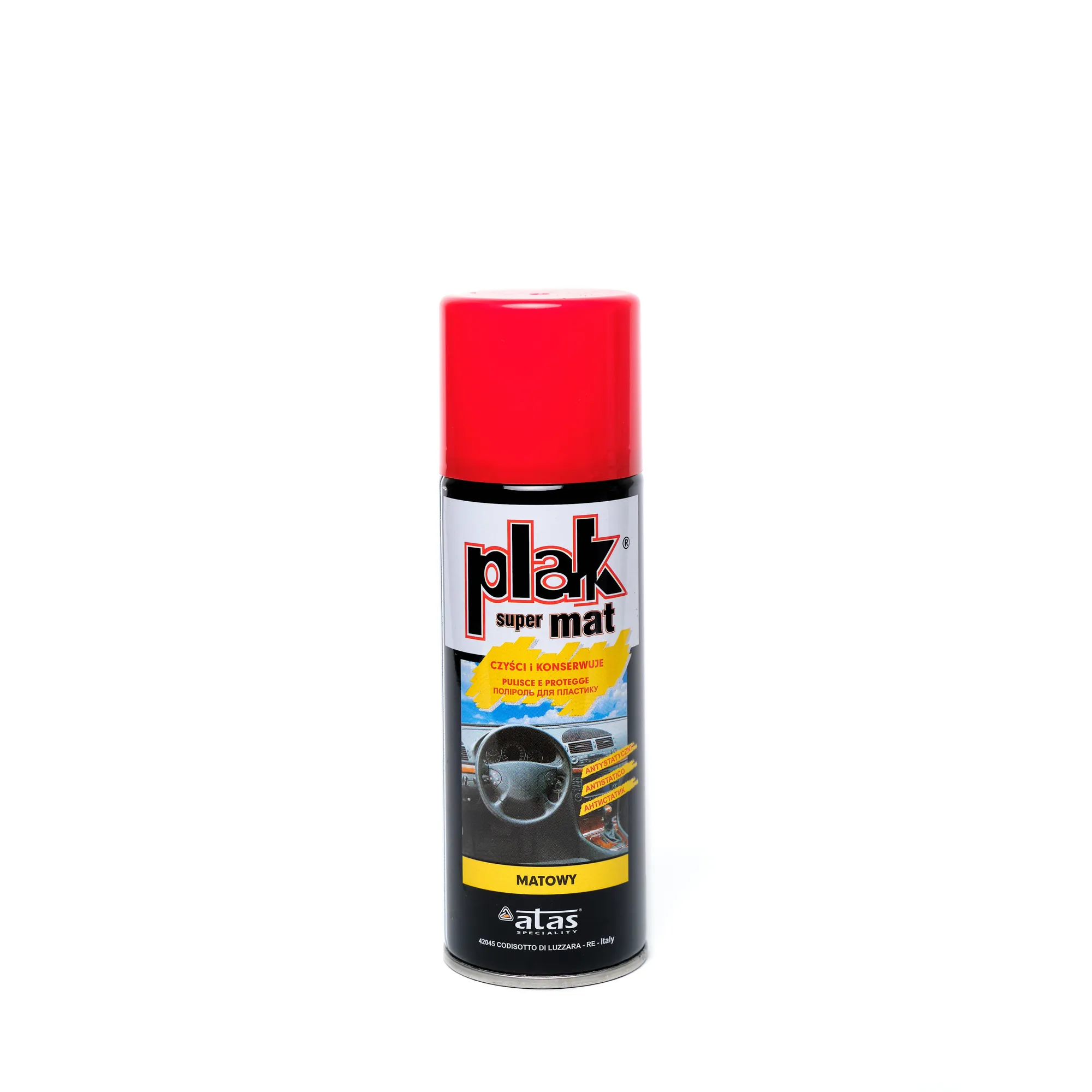 Полироль салона PLAK Super Mat 200 мл (аэр.) Клубника PLAK 5081