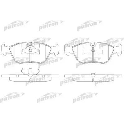 Колодки тормозные дисковые передн VOLVO: C70 кабрио 98-05, C70 купе 97-02, S7 PATRON PBP1285