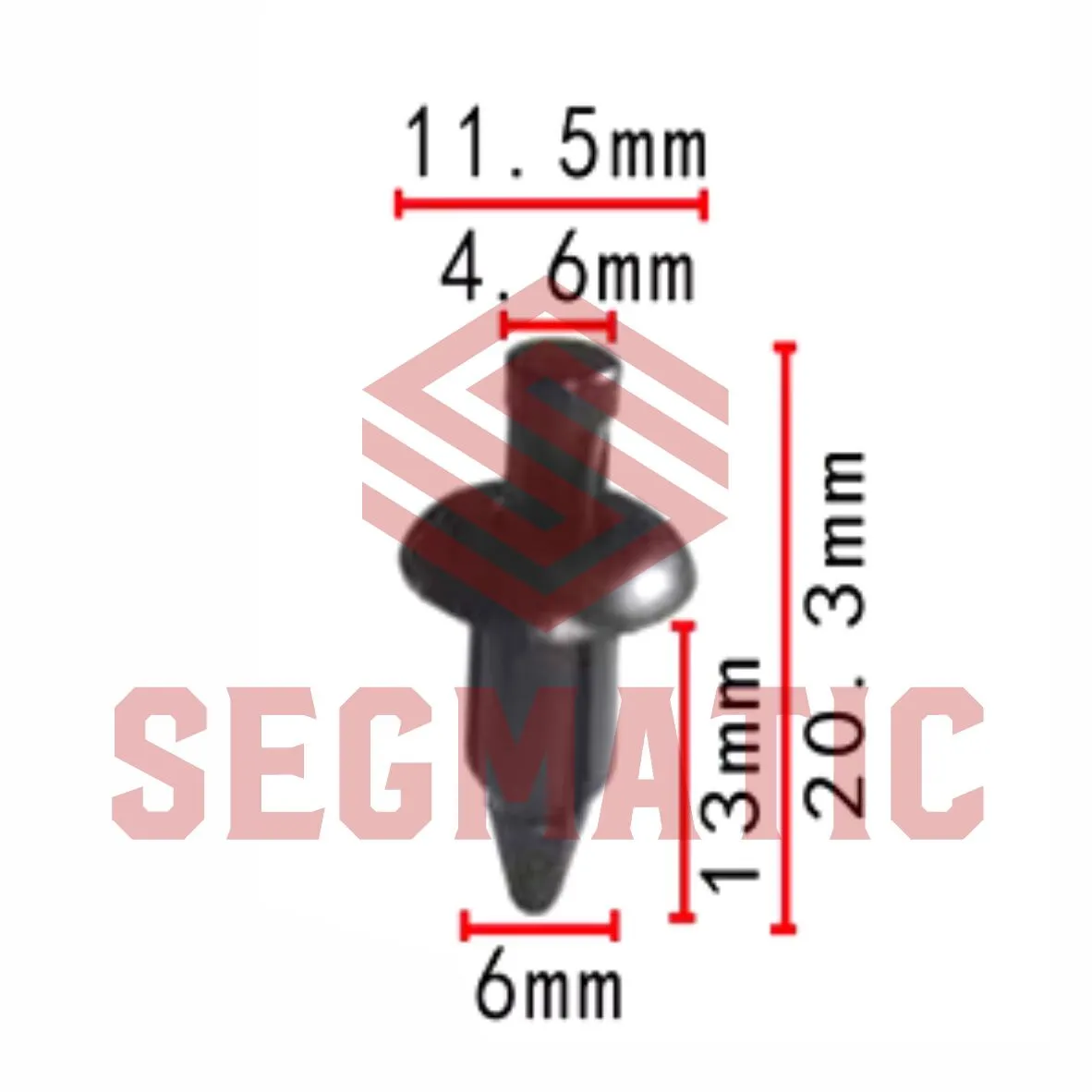 Клипса пластмассовая HONDA SEGMATIC SG70203332